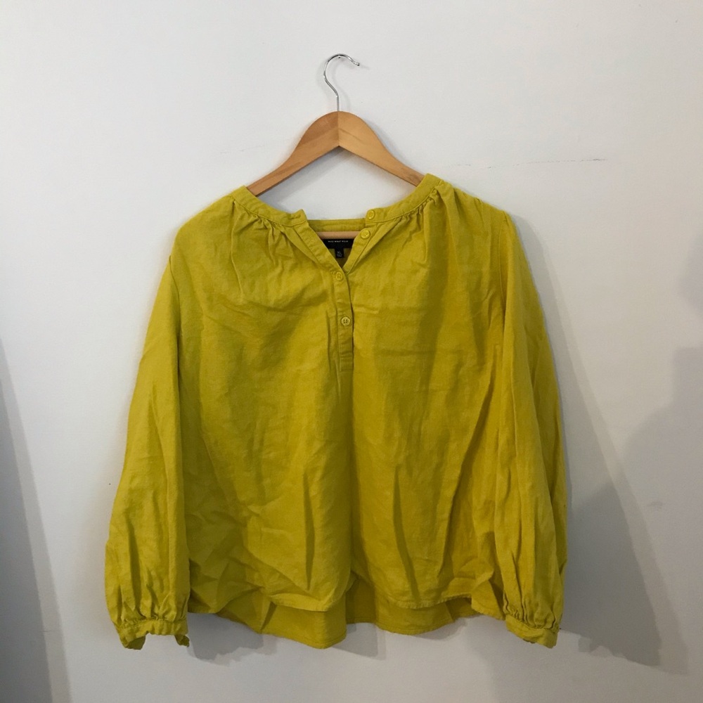 Who What Wear Longsleeve Vibrant Office Blouse